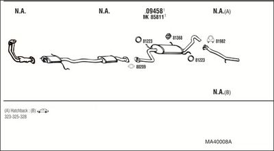 SISTEM DE ESAPAMENT WALKER MA40008A