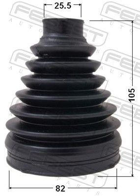 Bellow, drive shaft 0117P-ZZE150