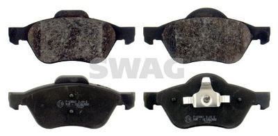комплект спирачно феродо, дискови спирачки SWAG 60 91 6435