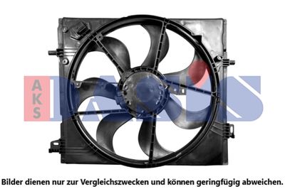 Вентилятор, охлаждение двигателя AKS DASIS 078003N для RENAULT KADJAR