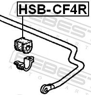 BUCSA BARA STABILIZATOARE FEBEST HSBCF4R 1