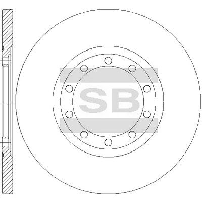 спирачен диск Hi-Q SD5345