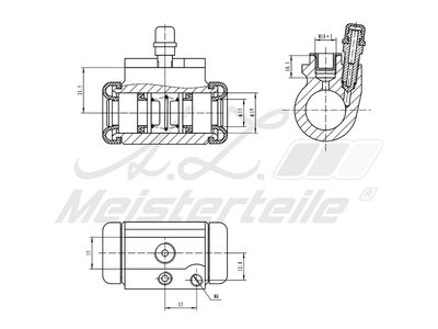 спирачно цилиндърче на колелото A.Z. Meisterteile AZMT-44-111-1148