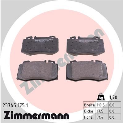 Brake Pad Set, disc brake 23745.175.1