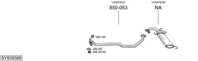 ABGASANLAGE BOSAL SYS09389