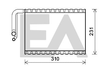 Испаритель, кондиционер EACLIMA 43B50019 для MERCEDES-BENZ AMG