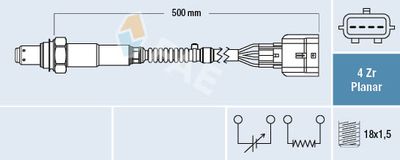 FAE 77492 Лямбда-зонд  для DACIA DUSTER (Дача Дустер)