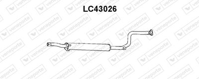 Предглушитель выхлопных газов VENEPORTE LC43026 для LANCIA DELTA
