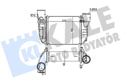 Интеркулер KALE OTO RADYATÖR 355010 для AUDI A4