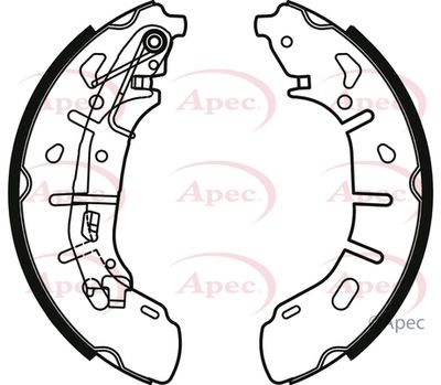 Brake Shoe Set APEC SHU813