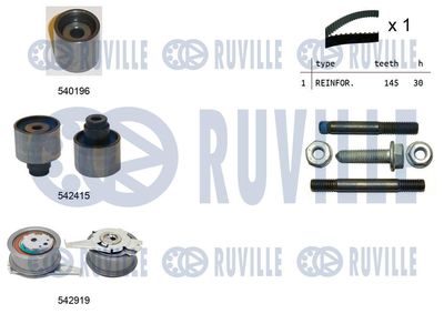 Комплект ремня ГРМ RUVILLE 550498 для SEAT ARONA