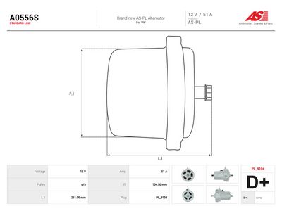 Generator AS-PL A0556S