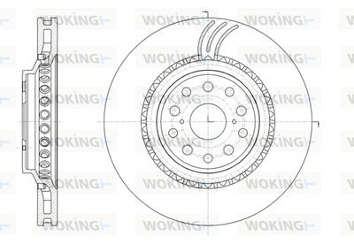 WOKING D61878.10 Тормозные диски  для LEXUS LS (Лексус Лс)