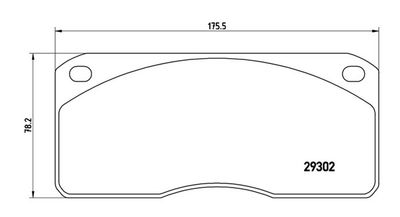 BREMSBELAGSATZ SCHEIBENBREMSE