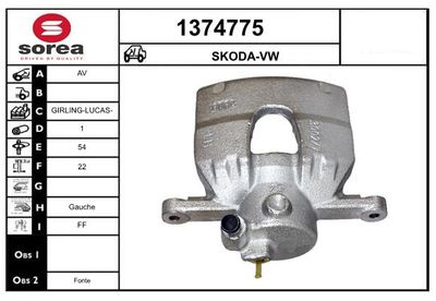 BREMSSATTEL SNRA 1374775