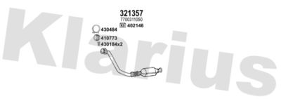 Układ wydechowy KLARIUS 721512E