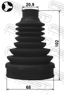 Bellow, drive shaft 2415P-CAPTT