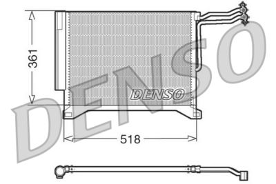 DENSO DCN05100 Радіатор кондиціонера для MINI (Мини)