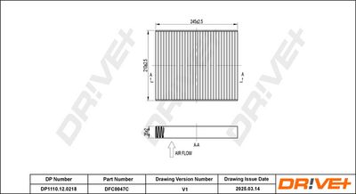 FILTRU AER HABITACLU DR!VE+ DP1110120218 0