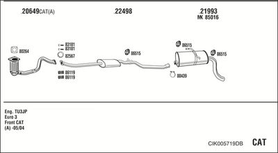 Układ wydechowy WALKER CIK005719DB