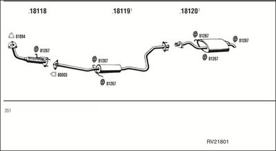 SISTEM DE ESAPAMENT WALKER RV21801