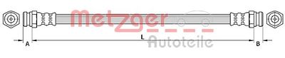 Тормозной шланг METZGER 4110877 для MAZDA 2