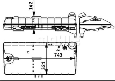 Expansionskärl, kylvätska MAHLE CRT 50 000S