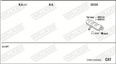 SISTEM DE ESAPAMENT WALKER VWK133534A