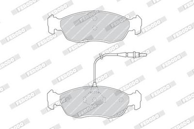 BREMSBELAGSATZ SCHEIBENBREMSE FERODO FDB876 1