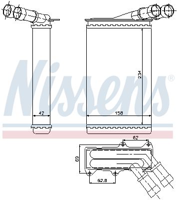 SCHIMBATOR CALDURA INCALZIRE HABITACLU NISSENS 71146