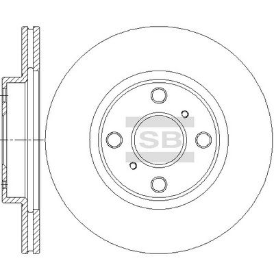 Hi-Q SD4678 Тормозные диски  для TOYOTA VIOS (Тойота Виос)