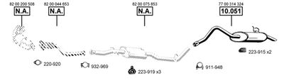 Układ wydechowy ASMET RE101650
