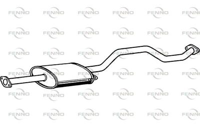 FENNO P6522 Глушитель выхлопных газов  для TOYOTA PREVIA (Тойота Превиа)