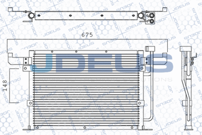JDEUS 705M21 Радиатор кондиционера  для BMW Z3 (Бмв З3)