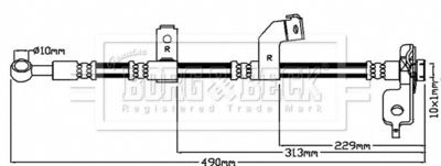 Brake Hose Borg & Beck BBH8138