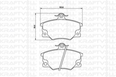 Комплект тормозных колодок, дисковый тормоз KRAFTVOLL GERMANY 07010006 для LANCIA DEDRA