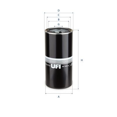 Hydraulisch filter (centrifugaal oliefilter, geschroefd) past: ATLAS XAS 90 BELL 310 SG, 315 SG BOBCAT 975 CASE IH 350CKB, 3388, 3588, 3788, 4000, 5000, 5088, 5288, 5488, 5500, 6388 MAMMUT