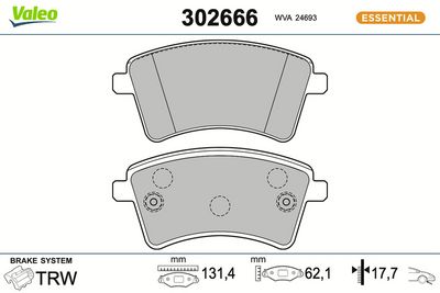 SET PLACUTE FRANA FRANA DISC VALEO 302666