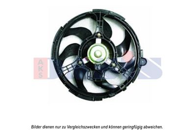 AKS DASIS 088094N Вентилятор системы охлаждения двигателя  для FIAT STILO (Фиат Стило)
