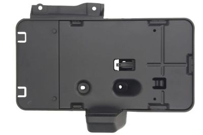 Kentekenplaat bevestiging Achter Links (plastic, zwart) past: JEEP WRANGLER III JK 01.06-07.10