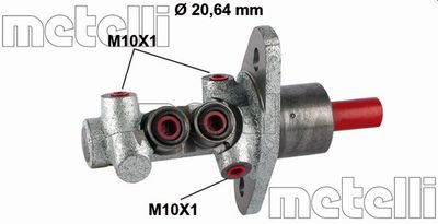 Главный тормозной цилиндр METELLI 05-0375 для FORD KA