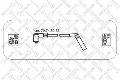 Комплект проводов зажигания STELLOX 10-38324-SX для MITSUBISHI COLT