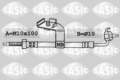 Тормозной шланг SASIC SBH6328 для FORD ORION