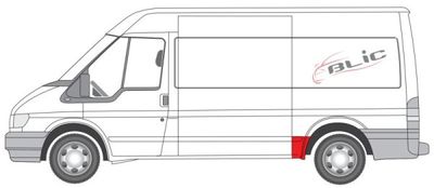 Fender reparatieset Achter Links (voor het wiel, middelgroot model) past: FORD TRANSIT V, TRANSIT V FL 01.00-08.13