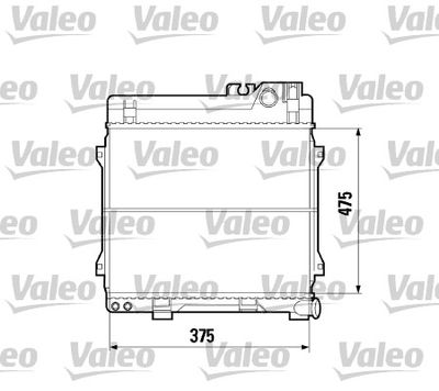 VALEO 732452 Радіатор охолодження двигуна для BMW (Бмв)
