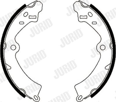 Комплект тормозных колодок JURID 361408J для SUZUKI SJ410