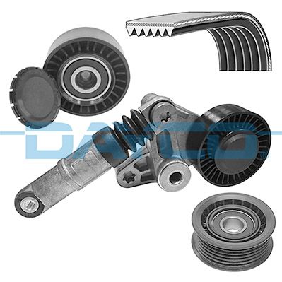 SET CUREA TRANSMISIE CU CANELURI DAYCO KPV666