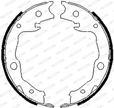 Bromsbackar, sats, parkeringsbroms FERODO FSB4035