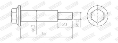 SURUB SISTEM DE ESAPAMENT WALKER 83155 2