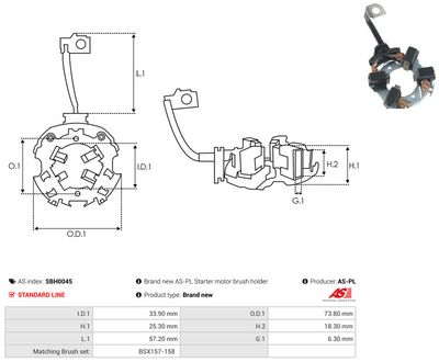 Vorschau Halter, Kohlebürsten Ansicht 2